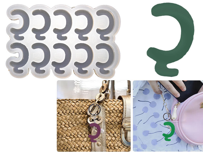 Ç Harfi 10'lu Bubble Alfabe Epoksi Kalıbı EPK-736