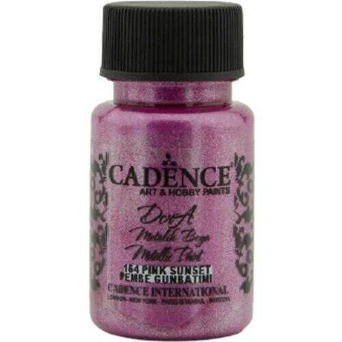 Cadence 164 Pembe Günbatımı Dora Metalik Boya 50 ML
