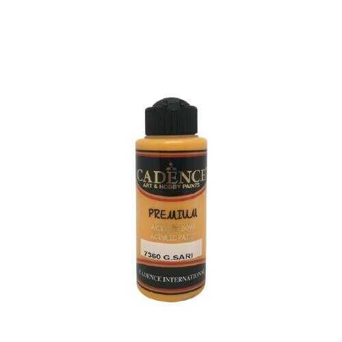 Cadence 7360 G. Sarı Premium Akrilik Boya 120 ML