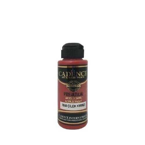Cadence 7550 Çilek Kırmızı Premium Akrilik Boya 120 ML