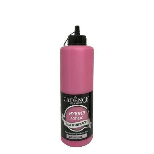 Cadence H-025 Fuşya Hybrid Multisurfaces Akrilik Boya 500 ML
