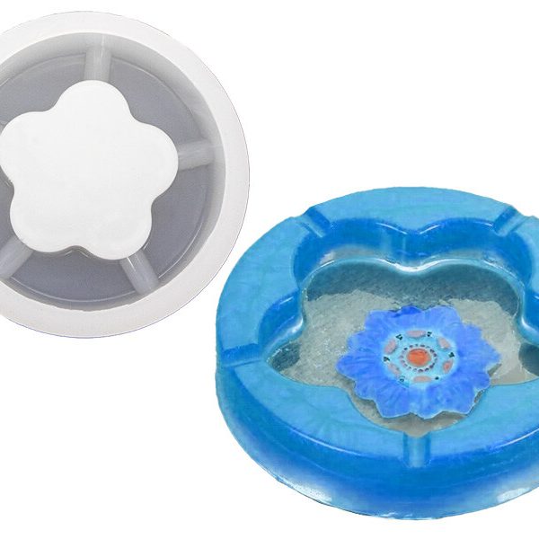 Çiçek Model Küllük Epoksi Kalıbı EPK-698