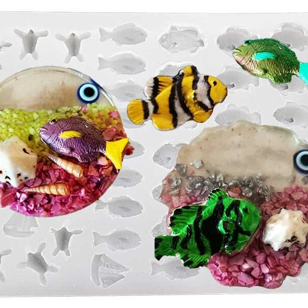 Çoklu Deniz Obje Magnet Süsleri Epoksi Kalıbı EPK-732