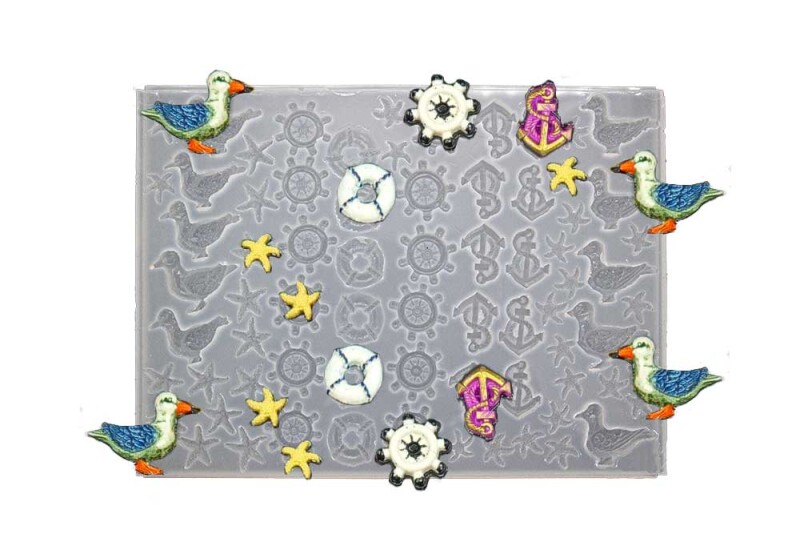 Çoklu Vapur Figür Magnet Süsü Epoksi Kalıbı EPK-794