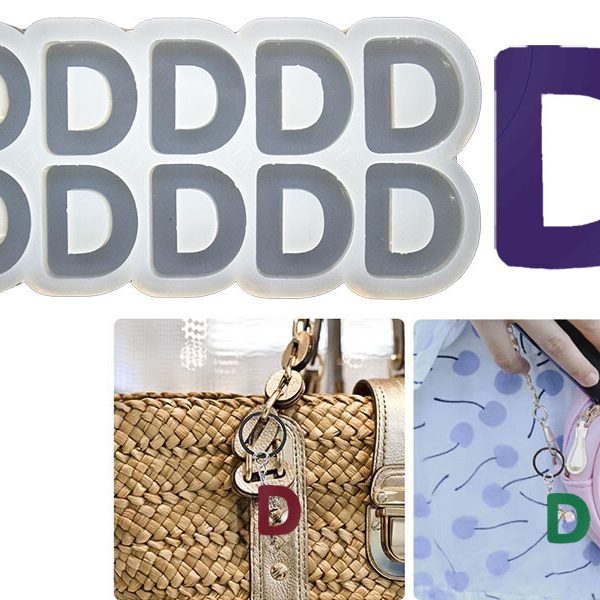 D Harfi 10'lu Bubble Alfabe Epoksi Kalıbı EPK-737