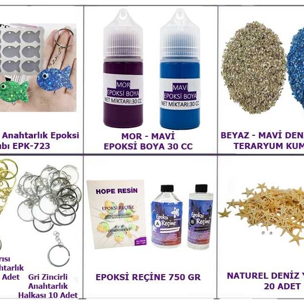 Epoksi Balık Anahtarlık Yapım Seti