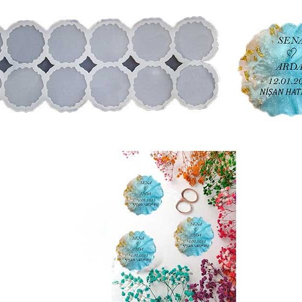 12'li Tırtıklı Magnet Epoksi Kalıbı EPK-533