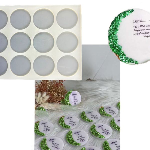 12'li Yuvarlak Magnet Epoksi Kalıbı EPK-322