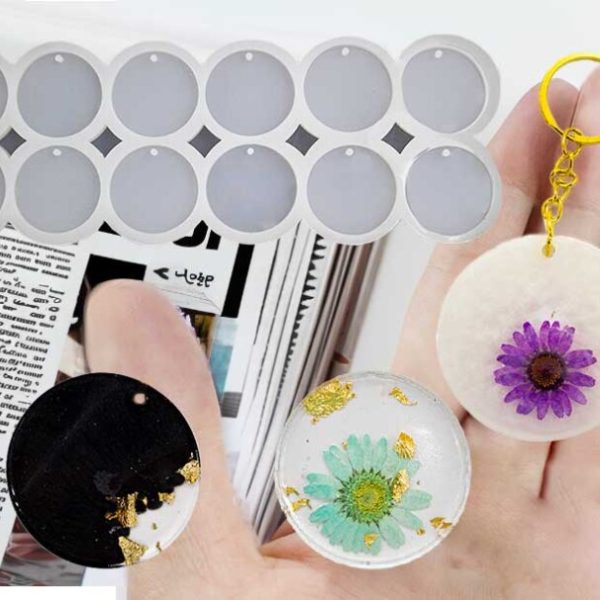 12'li Yuvarlak Anahtarlık Epoksi Kalıbı EPK-532