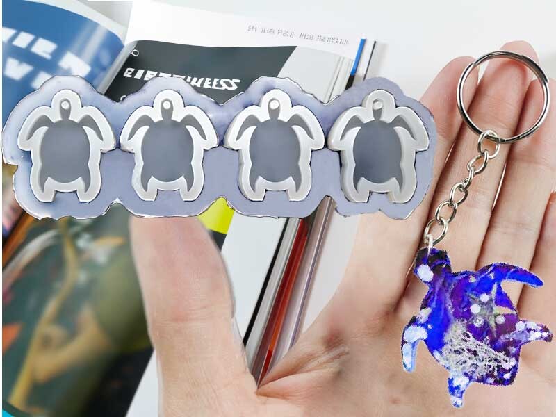 4'lü Caretta Caretta Anahtarlık Epoksi Kalıbı EPK-585