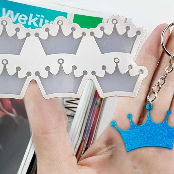 6'lı Kral Tacı Anahtarlık Epoksi Kalıbı EPK-454