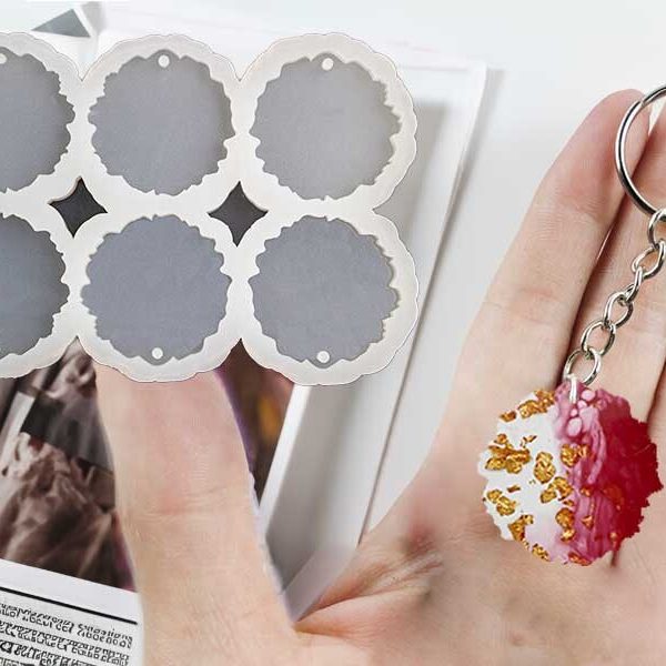 6'lı Tırtıklı Anahtarlık Epoksi Kalıbı EPK-530