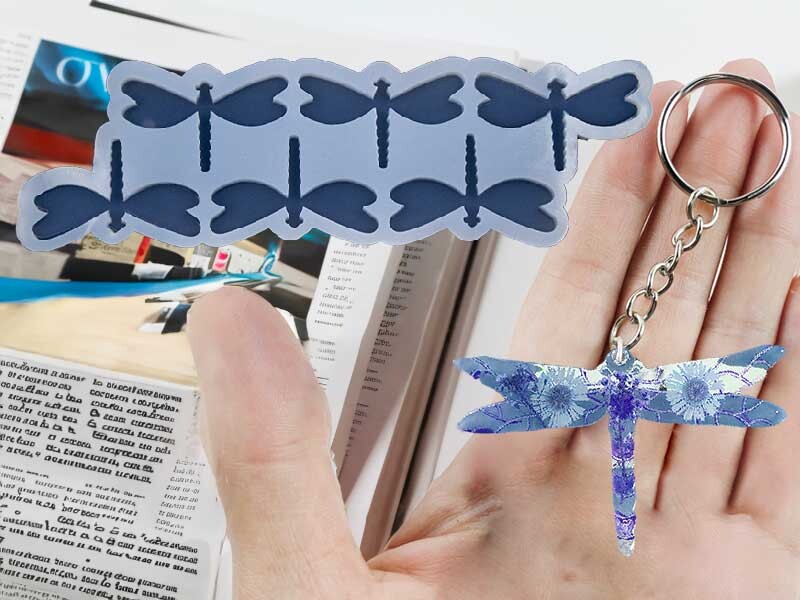 Epoksi 6'lı Yusufcuk Anahtarlık Silikon Kalıp EPK-463