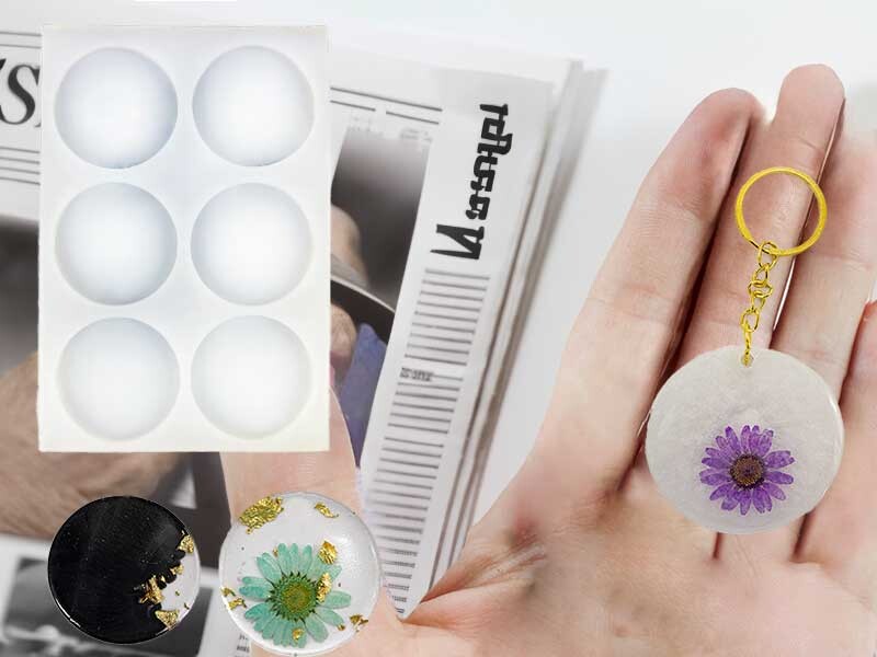 6'lı Yuvarlak Magnet Epoksi Kalıbı EPK-328