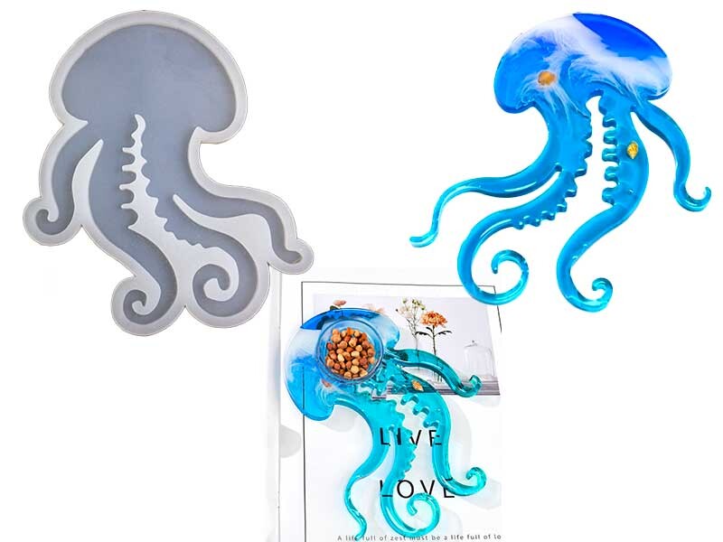 Epoksi Ahtapot Sunumluk Silikon Kalıbı EPK-517