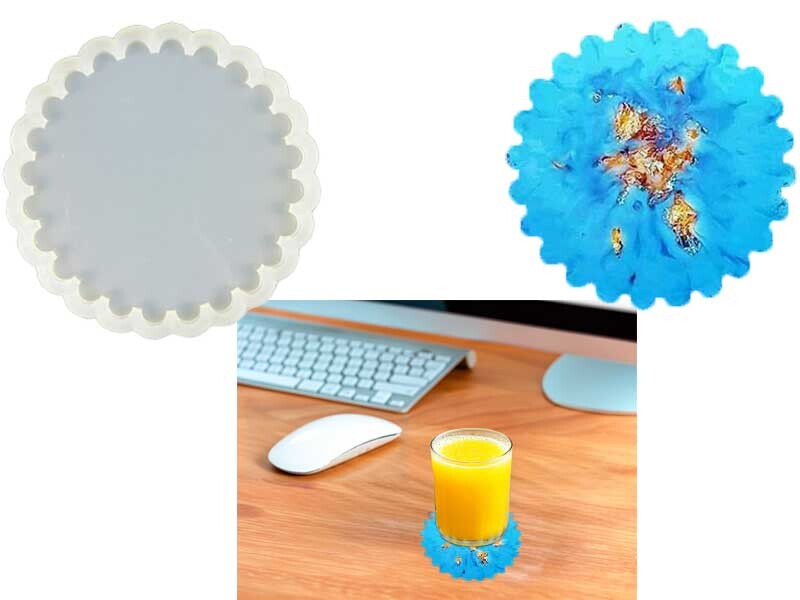 Güneş Model Bardak Altlığı Epoksi Kalıbı EPK-329