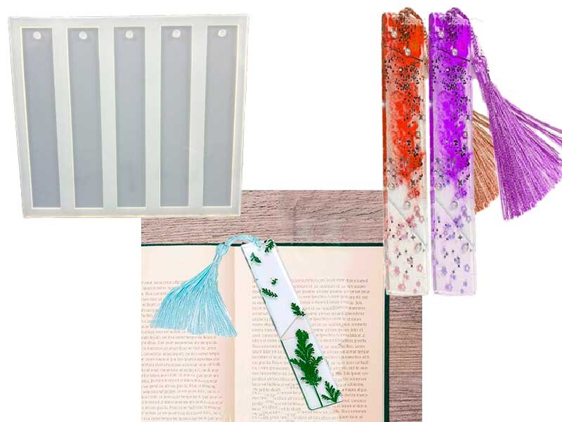 5'li Düz Model Kitap Ayracı Epoksi Kalıbı EPK-321