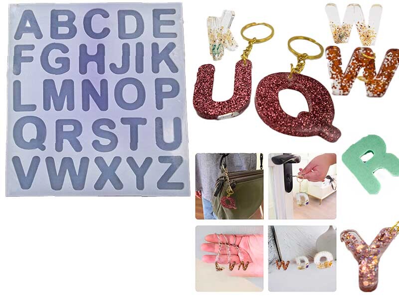 Bubble Alfabe 5 mm Harf Epoksi Kalıbı EPK-441