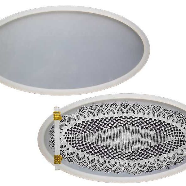 Elips Model Büyük Boy Tepsi Epoksi Kalıbı EPK-614