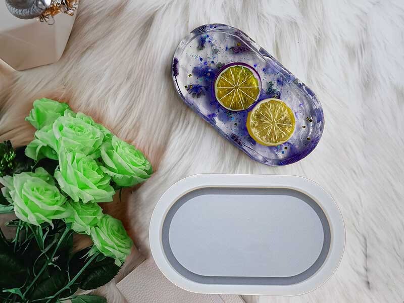 Büyük Boy Oval Terrazo Tabanlık Epoksi Kalıbı EPK-628