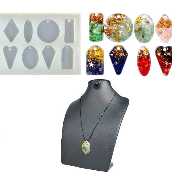 10'lu Geometrik Model Kolye Epoksi Kalıbı EPK-335