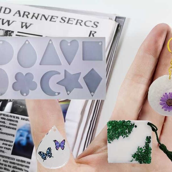 10'lu Farklı Model Anahtarlık Epoksi Kalıbı EPK-407