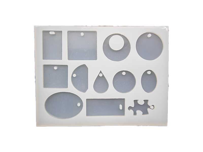 Epoksi Çoklu Geometrik Kolye Silikon Kalıbı EPK-37