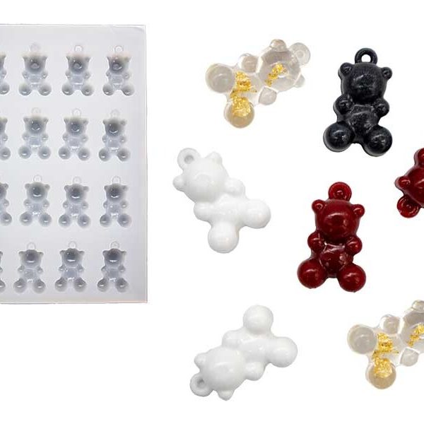 16'lı Ayıcık Haribo Küpe Epoksi Kalıbı EPK-557