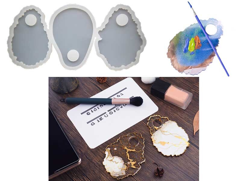 3'lü Makyaj Paleti Epoksi Kalıbı EPK-609