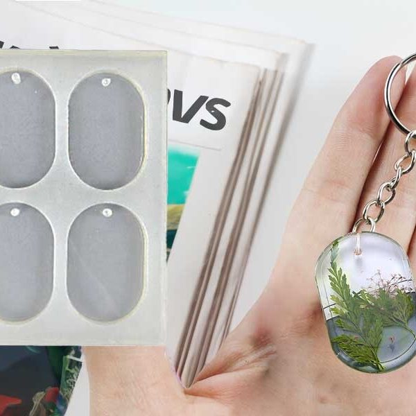 4'lü Oval Anahtarlık Epoksi Kalıbı EPK-333