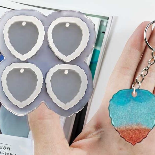 4'lü Yaprak Anahtarlık Epoksi Kalıbı EPK-586