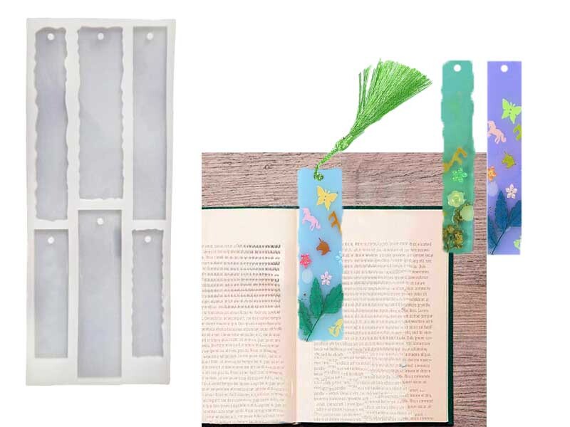 6'lı Tırtıklı Kitap Ayracı Epoksi Kalıbı EPK-401