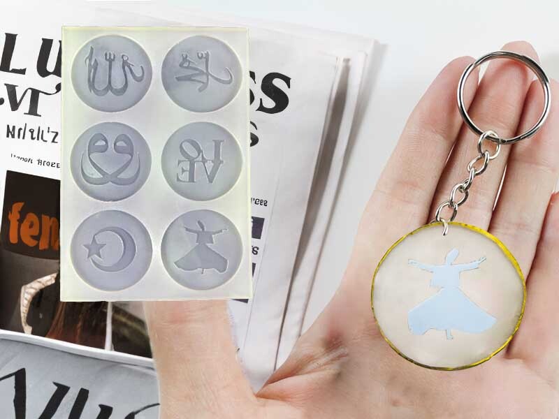 6'lı Dini Model Magnet Epoksi Kalıbı EPK-344