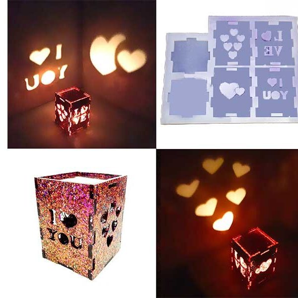 Gölge Yansıtmalı Mumluk Epoksi Kalıbı EPK-446