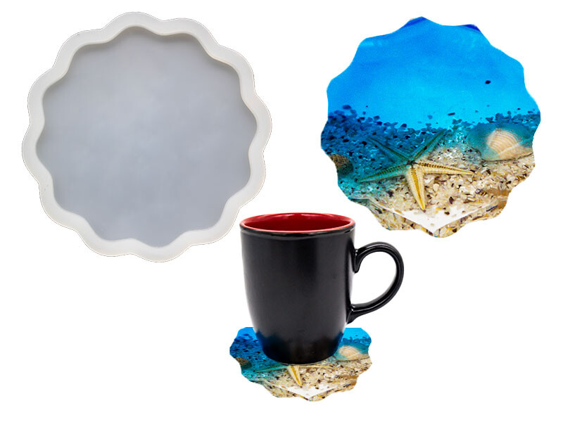 Güneş Model Bardak Altlığı Epoksi Kalıbı EPK-595