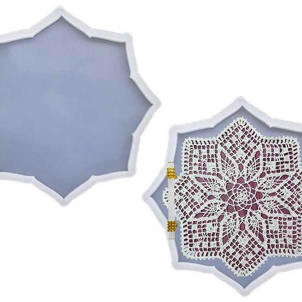 Yıldız Küçük Dantel Tepsi Epoksi Kalıbı EPK-570
