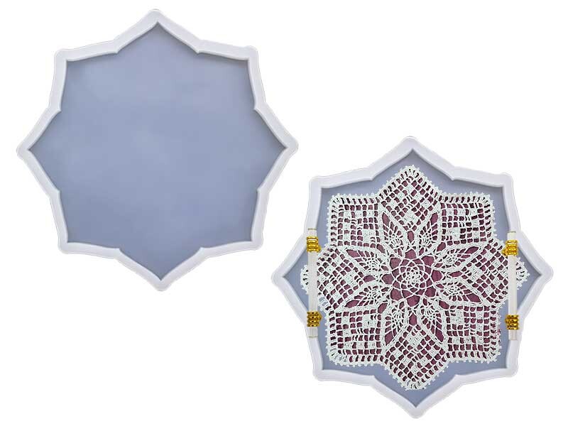 Yıldız Küçük Dantel Tepsi Epoksi Kalıbı EPK-570