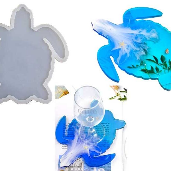 Kaplumbağa Bardak Altlığı Epoksi Kalıbı EPK-516