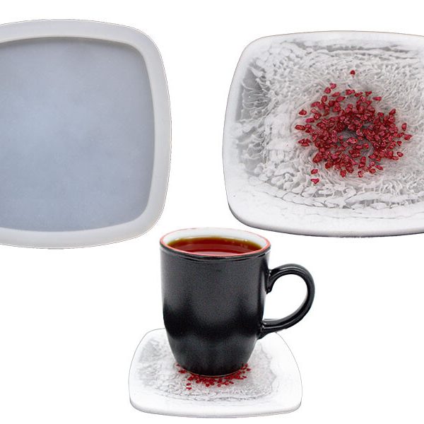 Kare Bardak Altlığı Epoksi Kalıbı EPK-596