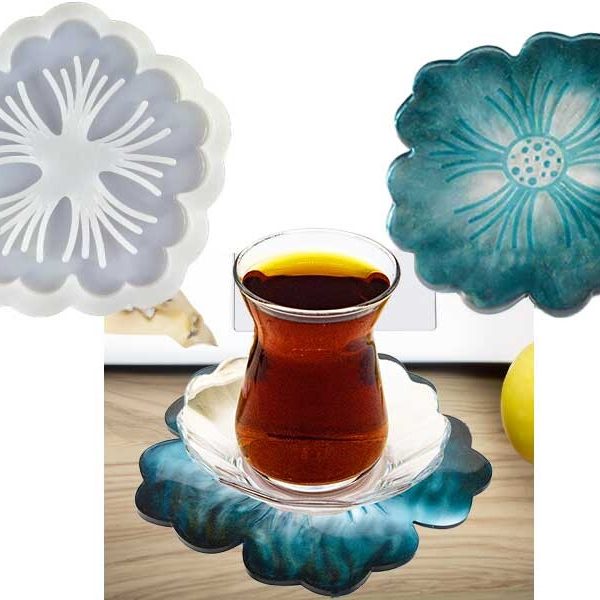 Katalina Çiçeği Bardak Altlığı Epoksi Kalıbı EPK-346