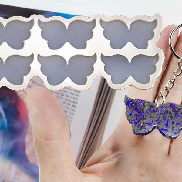 6'lı Melek Kanadı Anahtarlık Epoksi Kalıbı EPK-452