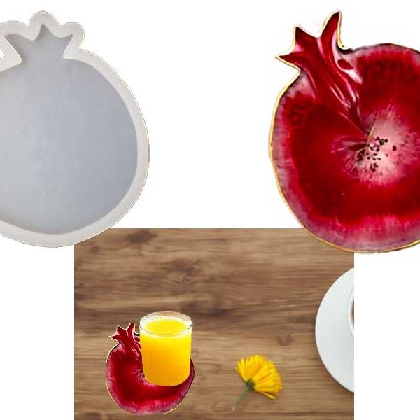 Nar Model Bardak Altlığı Epoksi Kalıbı EPK-593