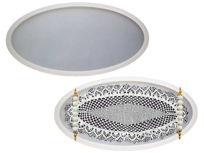 Elips Model Küçük Boy Tepsi Epoksi Kalıbı EPK-612