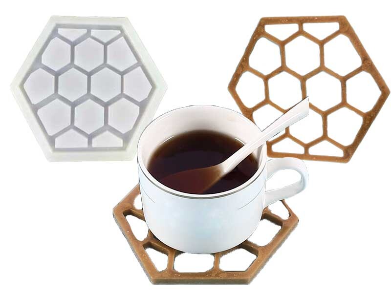 Petek Model Bardak Altlığı Epoksi Kalıbı EPK-351