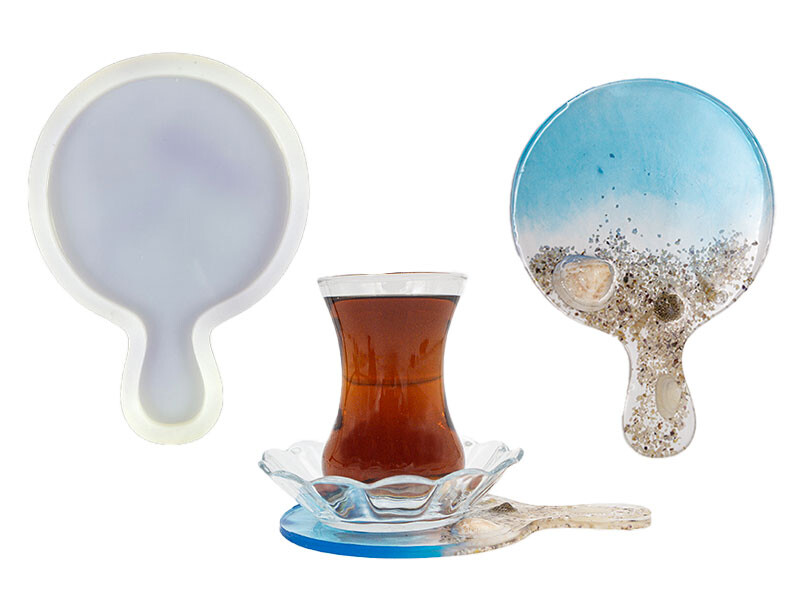 Raket Model Bardak Altlığı Epoksi Kalıbı EPK-355