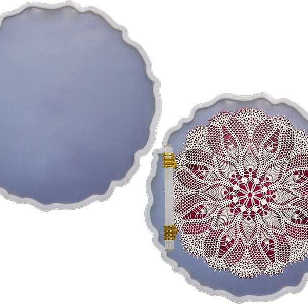 Tırtıklı Dantel Model Tepsi Epoksi Kalıbı EPK-622