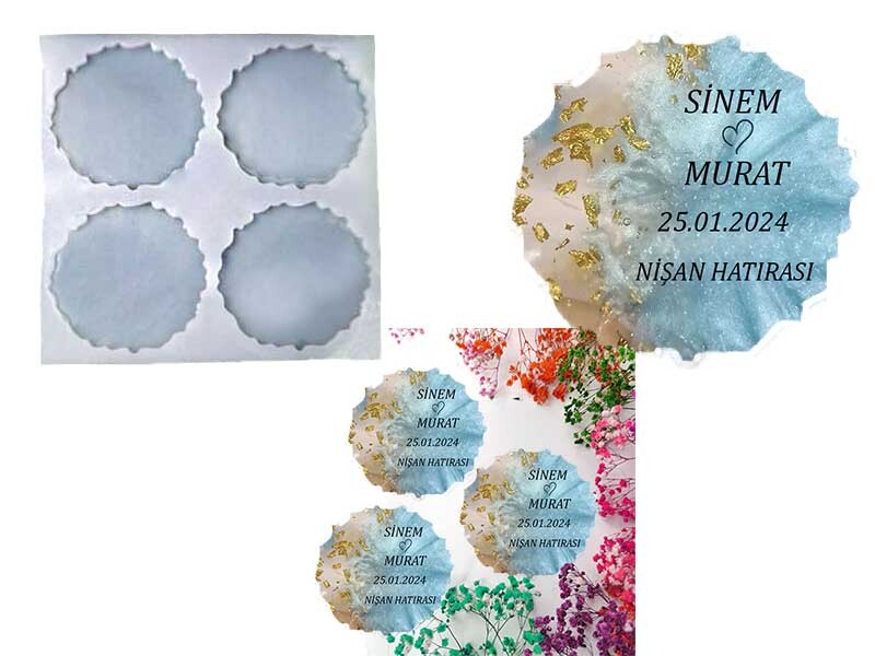 4'lü Tırtıklı Magnet Epoksi Kalıbı EPK-388