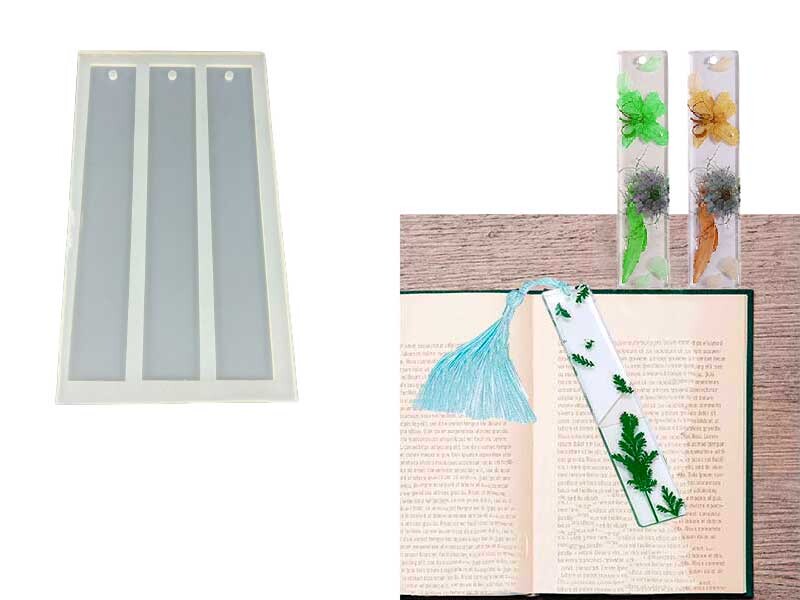 3'lü Düz Model Kitap Ayracı Epoksi Kalıbı EPK-320