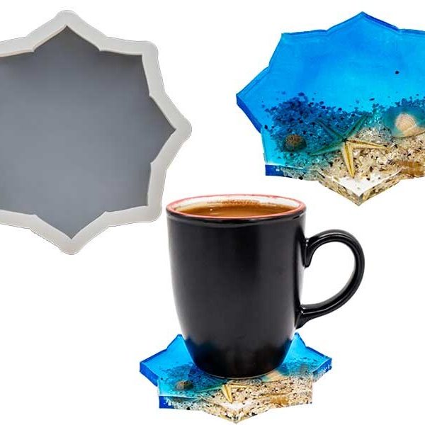 Yıldız Bardak Altlığı Epoksi Kalıbı EPK-571