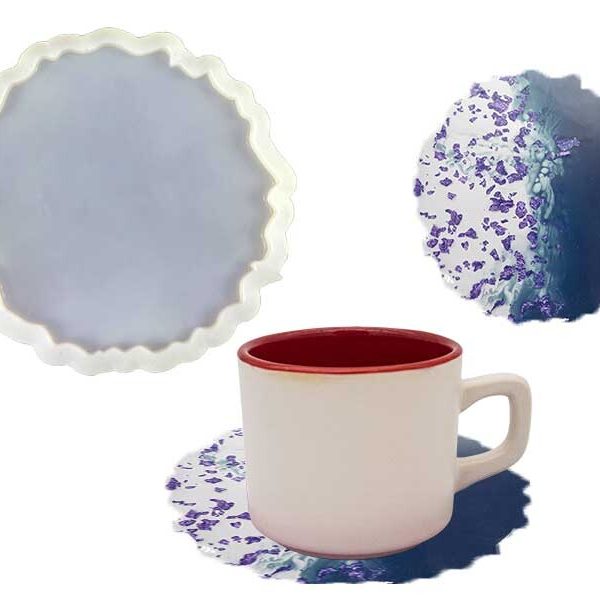 Tırtıklı Bardak Altlığı Epoksi Kalıbı EPK-350